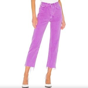 GRLFRND, Mica CropJean in Electric Purple, Size: 26